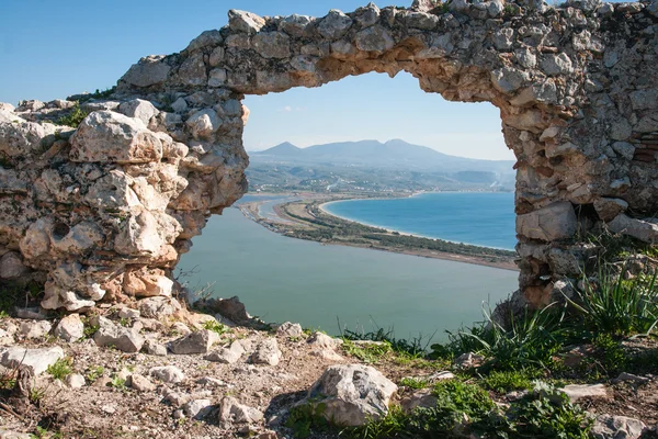 La baie de Voidokila dans le Péloponnèse — Photo