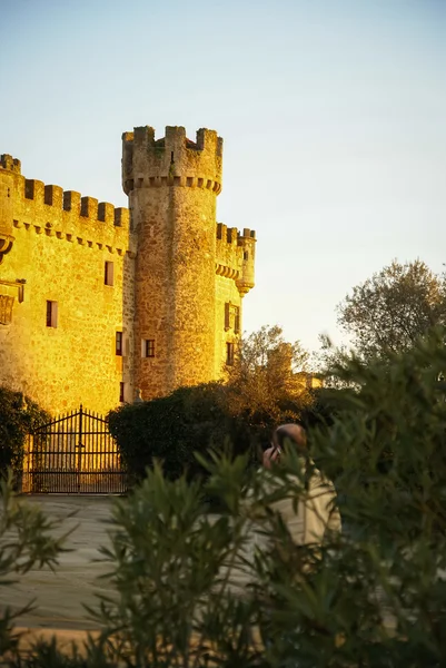 Замок Агихуэлас в Касересе — стоковое фото