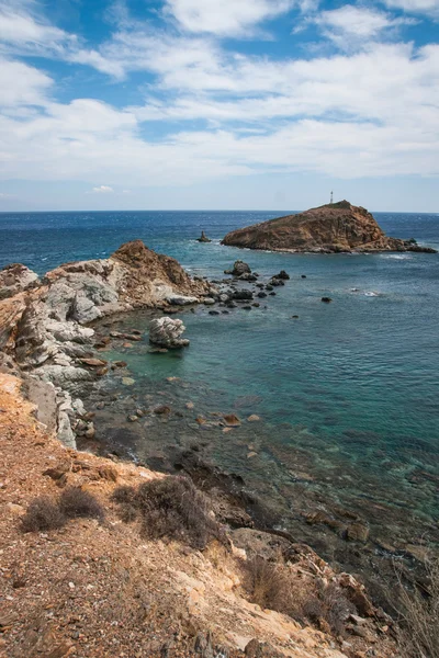 Bela praia da ilha de Eubeia , — Fotografia de Stock