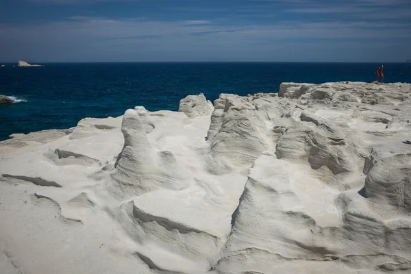 Playa de paisaje lunar Sarakiniko — Foto de Stock