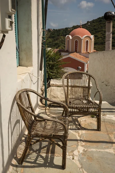 Vista das ruas Kea em Cíclades — Fotografia de Stock