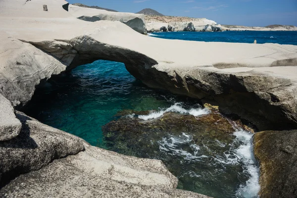 Playa de paisaje lunar Sarakiniko — Foto de Stock