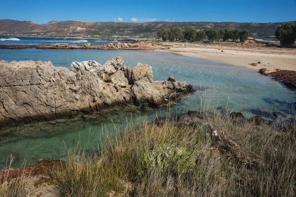 Praia pitoresca de Falasarna — Fotografia de Stock