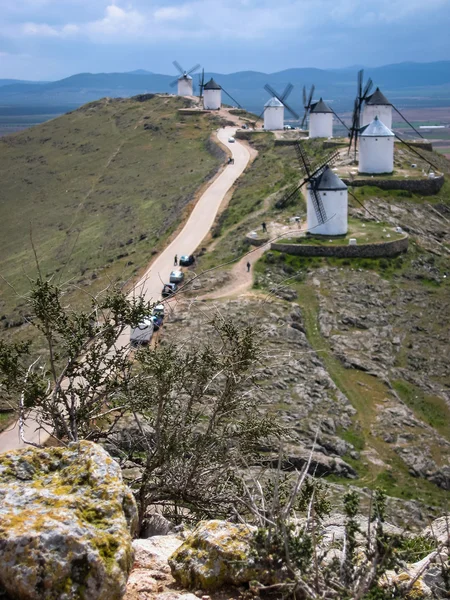 Consuegra, yel değirmenleri — Stok fotoğraf