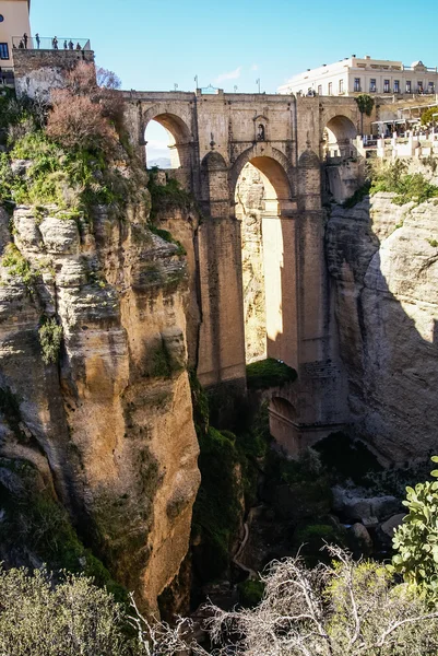 Cidade de Ronda em falésias — Fotografia de Stock