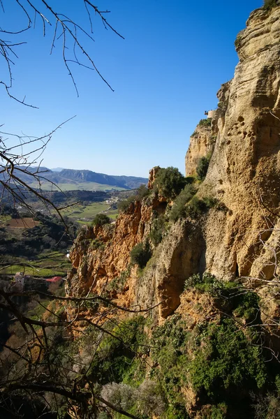 Ronda şehir kayalıkları üzerinde — Stok fotoğraf