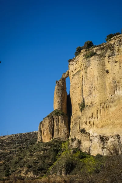 Ronda város sziklák — Stock Fotó