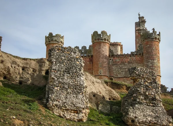 Antico castello medievale di Turegano — Foto Stock