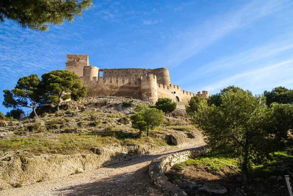 Antico castello medievale a Biar — Foto Stock