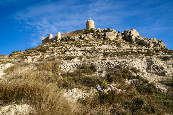 Castello di Castalla in collina — Foto Stock