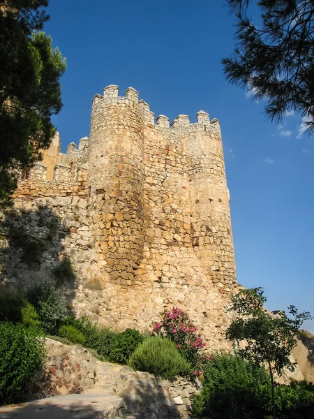 Původní středověký hrad Almansa — Stock fotografie