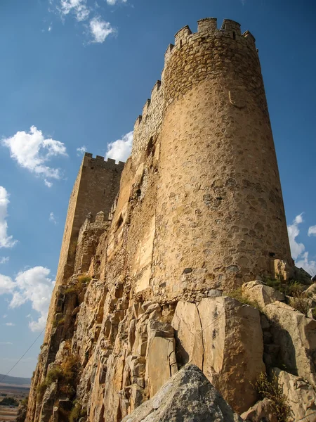 Původní středověký hrad Almansa — Stock fotografie