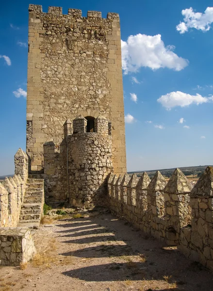 Původní středověký hrad Almansa — Stock fotografie