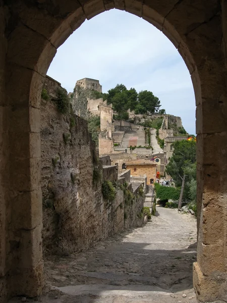 Oude middeleeuwse kasteel op Jativa — Stockfoto