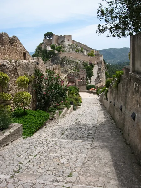 Old medieval Castle at Jativa — Stock Photo, Image