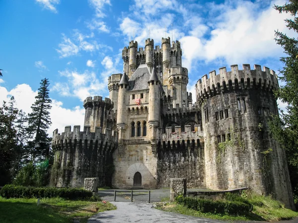 Původní středověký hrad Butron, součástí — Stock fotografie