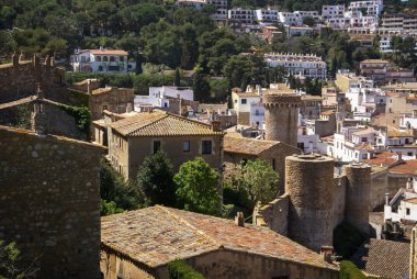 Tossa de Mar plaj kalede