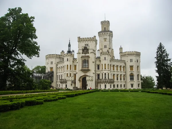 Castelo branco Hluboka nad Vltavou — Fotografia de Stock