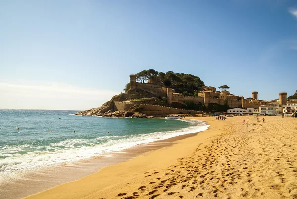 Château à Tossa de Mar sur la plage — Photo