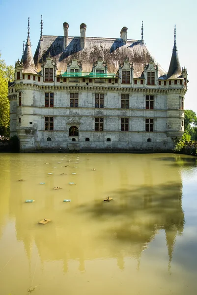 Gamla Azay-le-Rideau slottet — Stockfoto