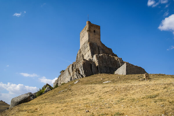 Atiensa castle in Castilla la Manch
