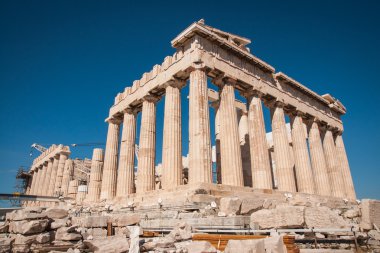 Atina'da antik Acropolis kalıntıları