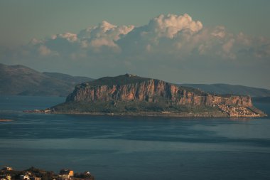 Monemvasia yakınındaki deniz manzarası
