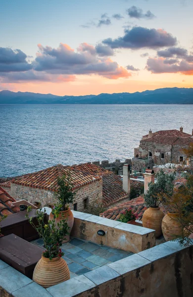 Cityscape, Monemvasia, Peloponnese, Yunanistan
