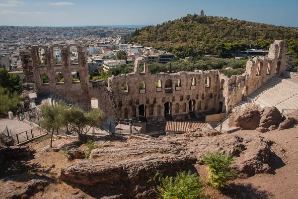 Ruins of the ancient Acropolis in Athens — Stock Photo, Image