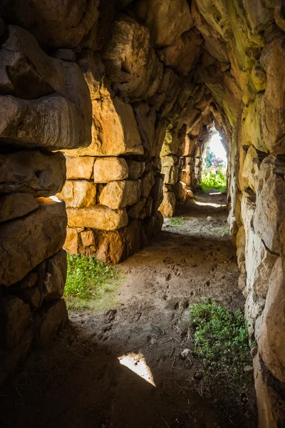 East Gallery van Tiryns Akropolis — Stockfoto