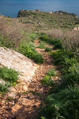 Manzaraya Monemvasia, Peloponnese, Yunanistan