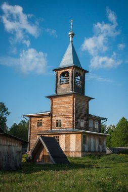 Sergeevo, küçük ahşap kilise