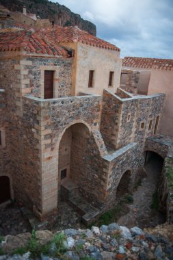 Cityscape, Monemvasia, Peloponnese, Yunanistan