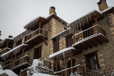 Kış Trikala Korinthias, Peloponnese, Yunanistan