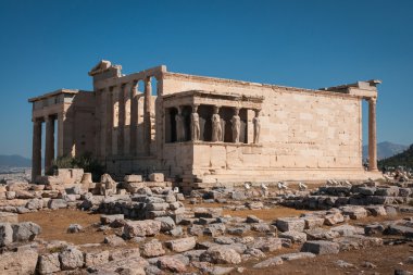 Atina'da antik Acropolis kalıntıları