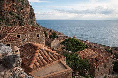 Cityscape, Monemvasia, Peloponnese, Yunanistan