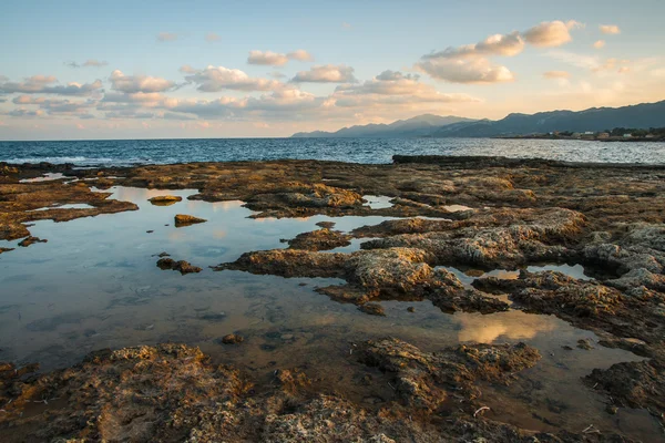 Paesaggio marino vicino Monemvasia — Foto Stock