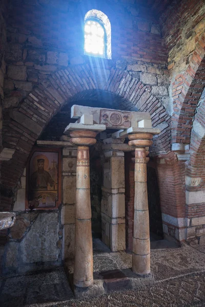 Interiér kostela na starověké Mantineia — Stock fotografie