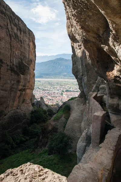 Св. Троицкий монастырь в Метеоре — стоковое фото