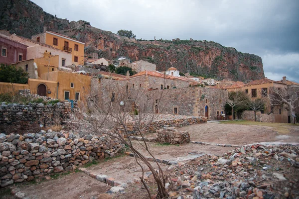 Panorama u Monemvasia, Peloponés, Řecko — Stock fotografie