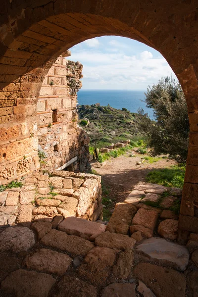 Stadsbilden på Monemvasia, Peloponnesos, Grekland — Stockfoto