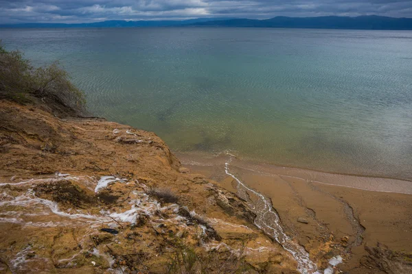 Thermal mata air di pantai di Kato Illia — Stok Foto