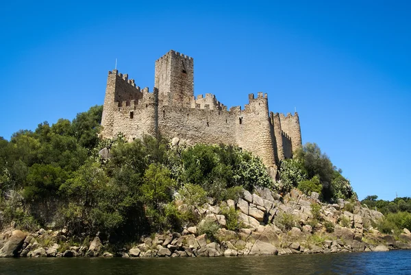 Ruínas de um castelo medieval, Almourol, Portugal — Fotografia de Stock