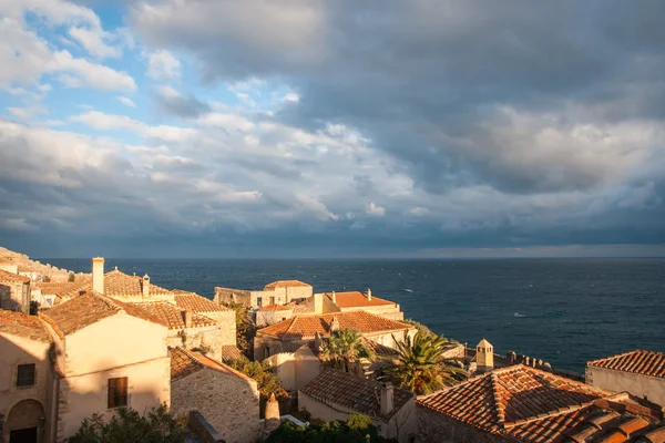 Cityscape at Monemvasia, Peloponnese, Greece — Stock Photo, Image