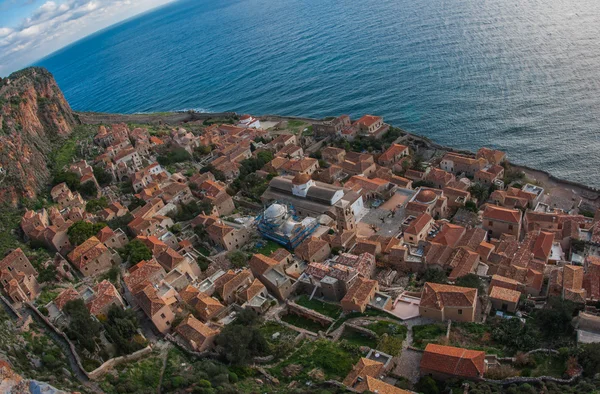 Cityscape at Monemvasia, Peloponnese, Greece — Stock Photo, Image