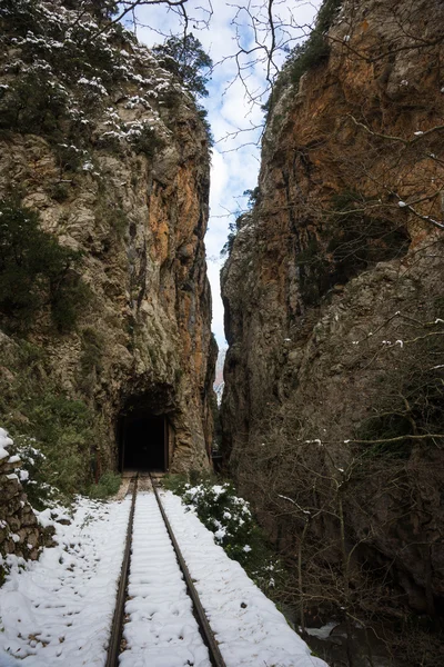 Vouraikos 渓谷、ペロポネソス半島、ギリシャ — ストック写真