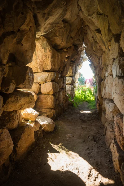 East Gallery van Tiryns Akropolis — Stockfoto