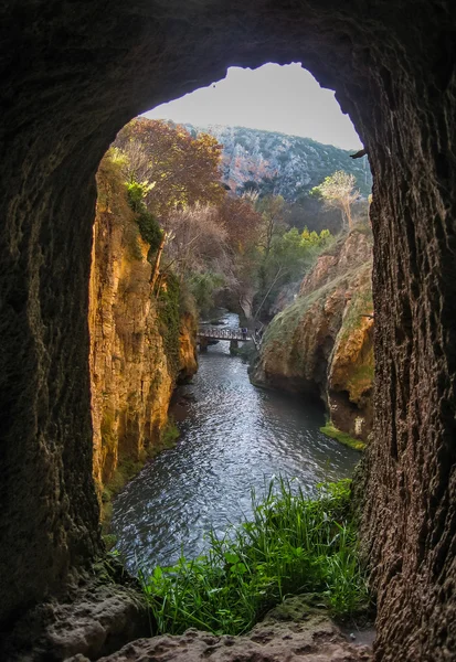 Wasserfälle von monasterio de piedra — Stockfoto