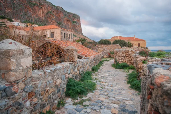 Stadsbilden på Monemvasia, Peloponnesos, Grekland — Stockfoto