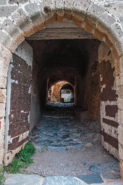 Stadtbild auf monemvasia, peloponnes, griechenland — Stockfoto